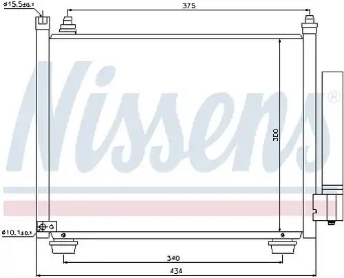 кондензатор, климатизация NISSENS 940092