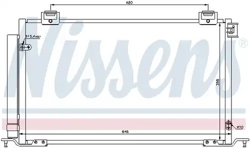 кондензатор, климатизация NISSENS 940200