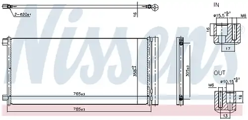 кондензатор, климатизация NISSENS 940948