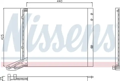 кондензатор, климатизация NISSENS 94113