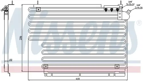 кондензатор, климатизация NISSENS 94165