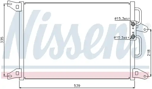 кондензатор, климатизация NISSENS 94220