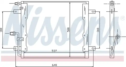 кондензатор, климатизация NISSENS 94335