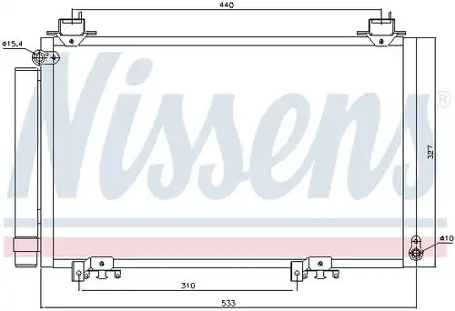 кондензатор, климатизация NISSENS 94516