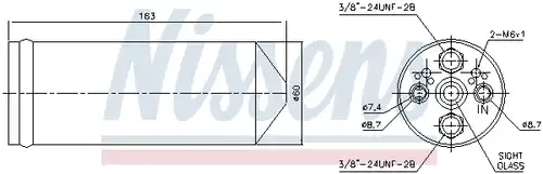 изсушител, климатизация NISSENS 95523