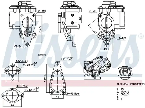 AGR-Клапан NISSENS 98241