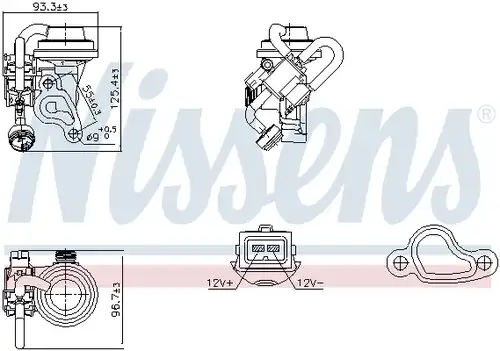 AGR-Клапан NISSENS 98344