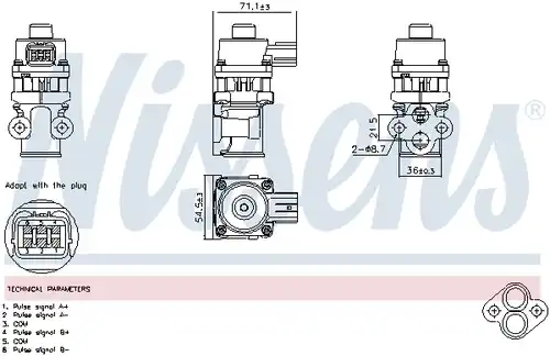 AGR-Клапан NISSENS 98368