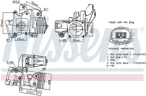 AGR-Клапан NISSENS 98387