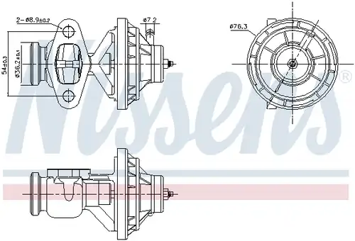 AGR-Клапан NISSENS 98390