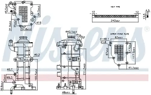 Охладител, ЕГР система NISSENS 989374