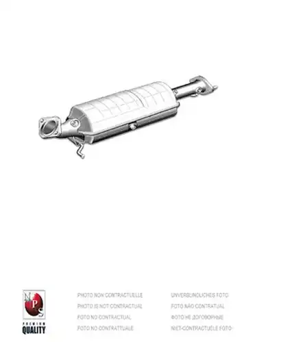 филтър за сажди/твърди частици, изпускателна система NPS H435I01