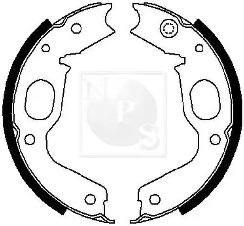 комплект спирачна челюст NPS M350I13