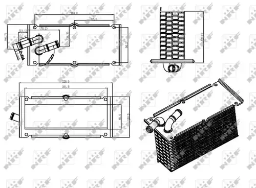 интеркулер (охладител за въздуха на турбината) NRF 30292