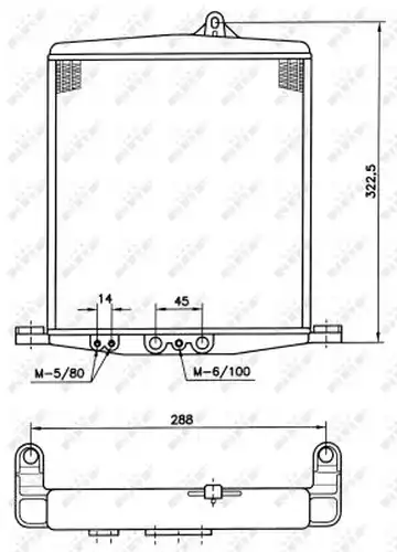 маслен радиатор, автоматична трансмисия NRF 31059