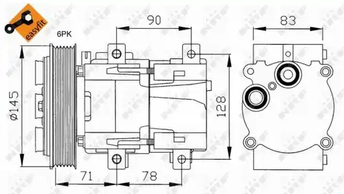 компресор за климатик NRF 32076