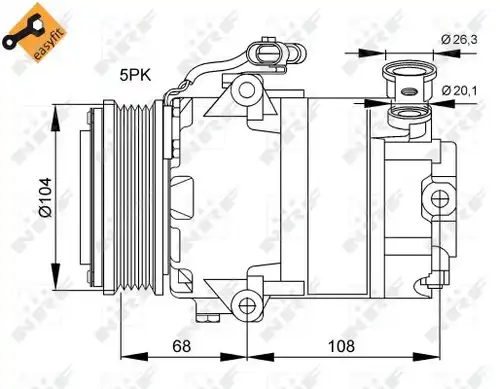 компресор за климатик NRF 32082