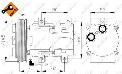 компресор за климатик NRF 32085