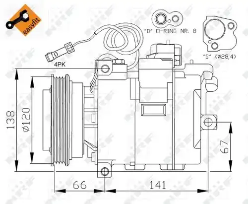 компресор за климатик NRF 32104