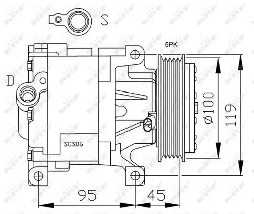 компресор за климатик NRF 32183G