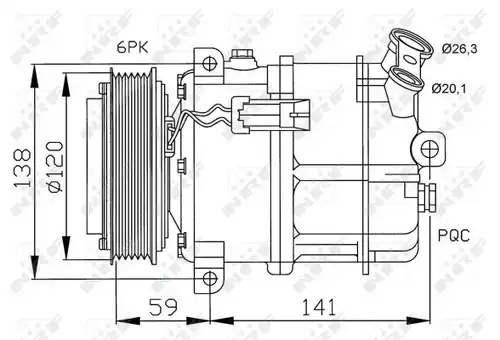 компресор за климатик NRF 32191