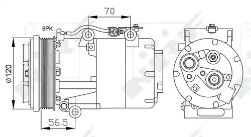 компресор за климатик NRF 32250