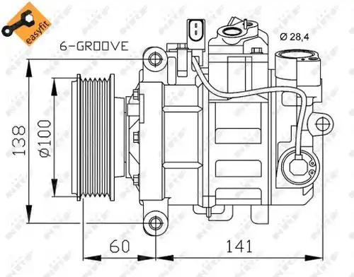 компресор за климатик NRF 32263