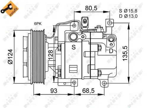 компресор за климатик NRF 32408