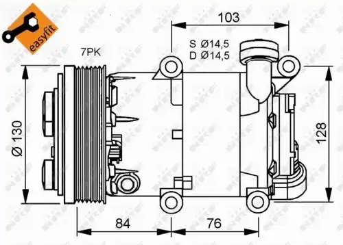 компресор за климатик NRF 32410