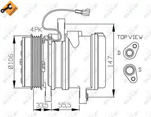 компресор за климатик NRF 32436