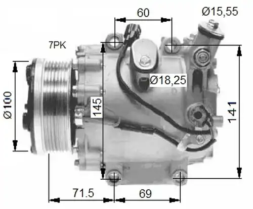 компресор за климатик NRF 32491