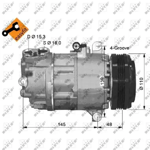 компресор за климатик NRF 32493