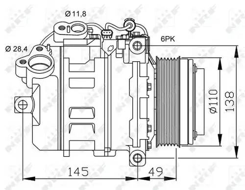 компресор за климатик NRF 32533