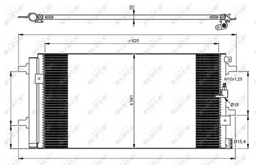 кондензатор, климатизация NRF 350060