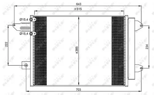 кондензатор, климатизация NRF 350070