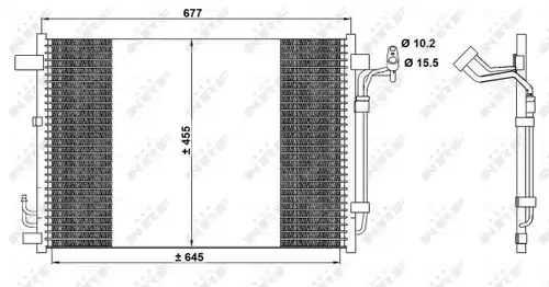 кондензатор, климатизация NRF 350094