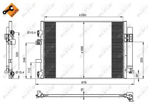 кондензатор, климатизация NRF 350209