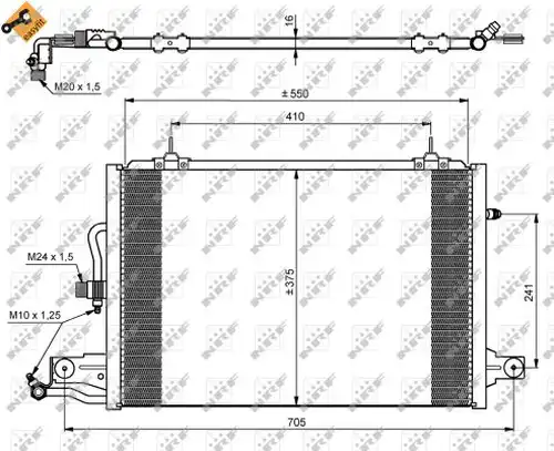 кондензатор, климатизация NRF 35031