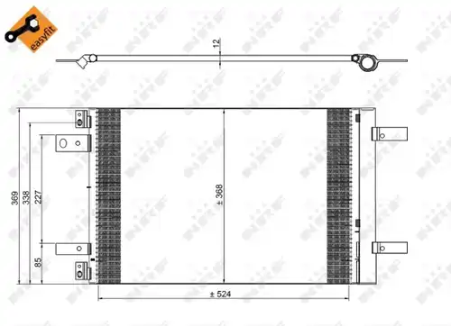 кондензатор, климатизация NRF 350323