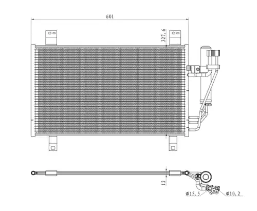 кондензатор, климатизация NRF 350361