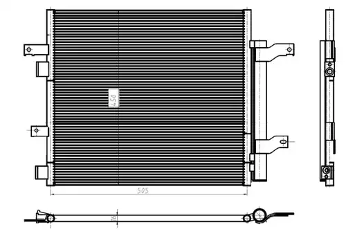 кондензатор, климатизация NRF 350388