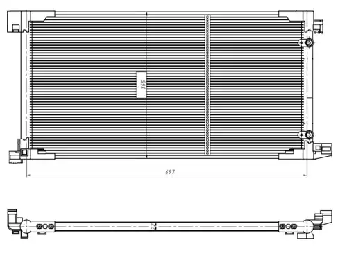 кондензатор, климатизация NRF 350449