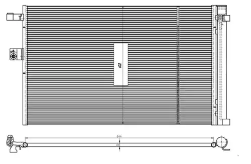 кондензатор, климатизация NRF 350462