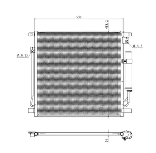 кондензатор, климатизация NRF 350502