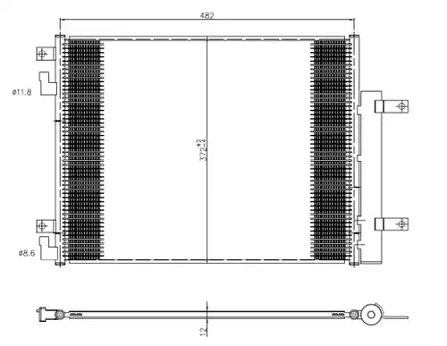 кондензатор, климатизация NRF 350506