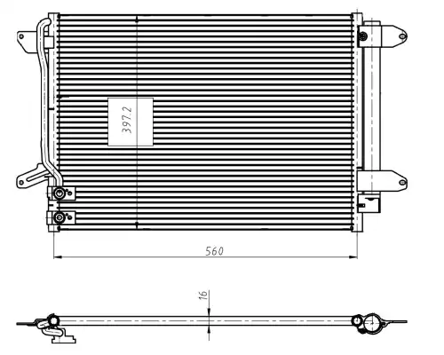 кондензатор, климатизация NRF 350507