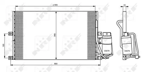 кондензатор, климатизация NRF 35183