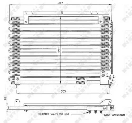 кондензатор, климатизация NRF 35191