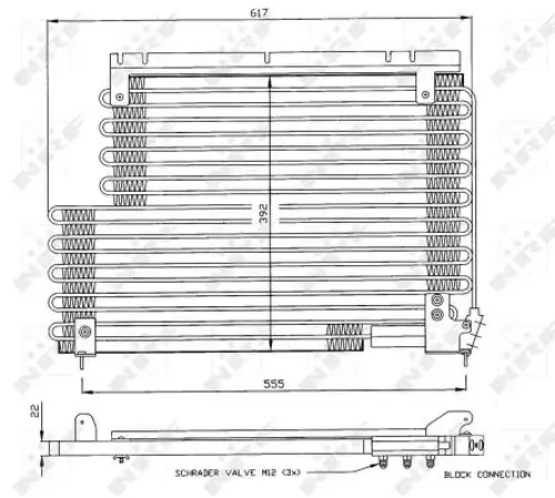 кондензатор, климатизация NRF 35192