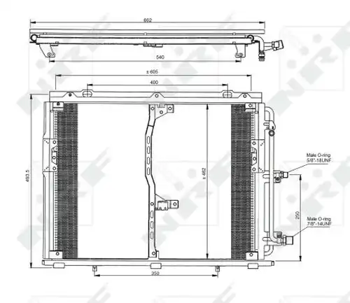 кондензатор, климатизация NRF 35229